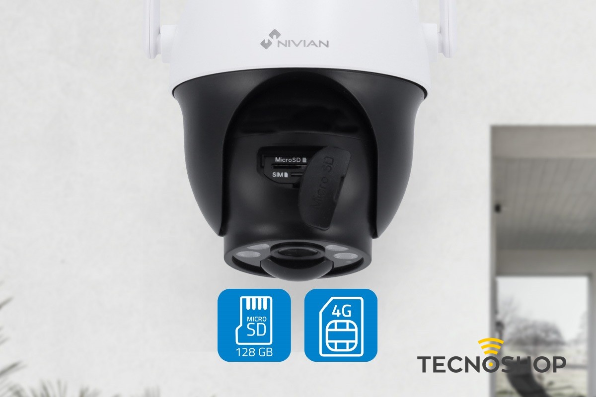 NIVIAN TELECAMERA 4G MOTORIZZATA CON BATTERIA E PANNELLO SOLARE - immagine 4