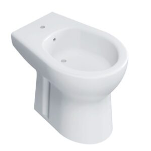 BIDET A TERRA IN CERAMICA BIANCA SERIE ORCHIDEA
