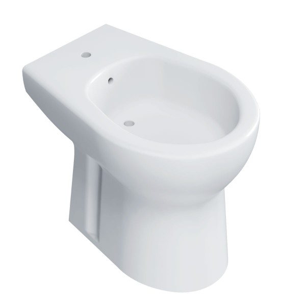 BIDET A TERRA IN CERAMICA BIANCA SERIE ORCHIDEA