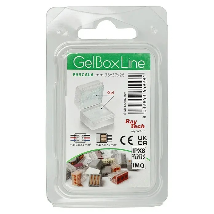 RAYTECH BOXGEL BLISTER CON 2 MUFFOLE 36x37x26mm - immagine 3