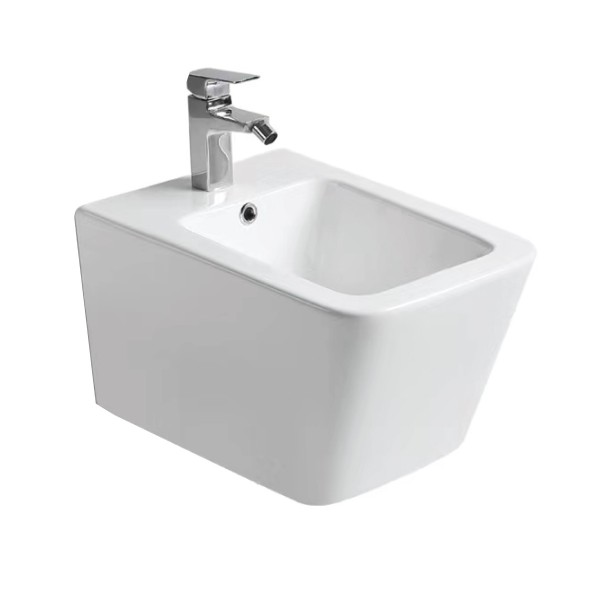BIDET SOSPESO IN CERAMICA BIANCA SERIE PLUMA - immagine 4