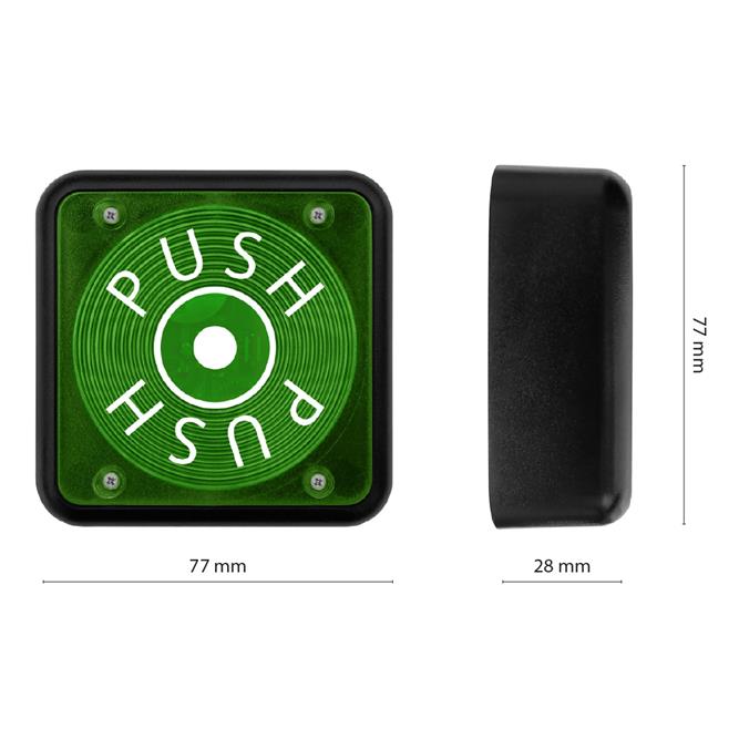 NOLOGO RADIOCOMANDO TRASMETTITORE A MURO PUSH-C1 433.92Mhz - immagine 2