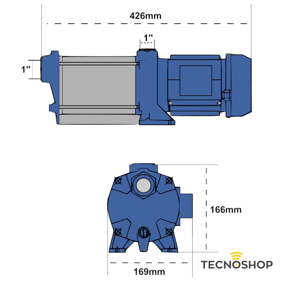 EBARA POMPA CENTRIFUGA MULTISTADIO COMPACT AM/10 DA 1HP - immagine 2