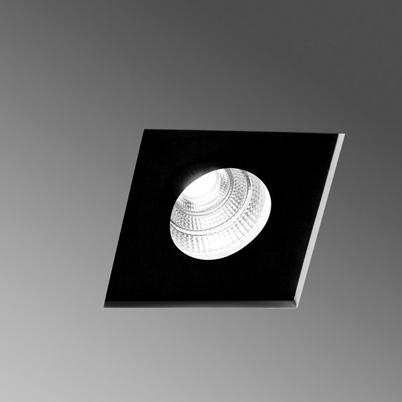 SFORZIN FARETTO LED INCASSO GESSO "SAMO" CON INTERNO NERO 1 LUCE 3W 3000K 255LM - immagine 5