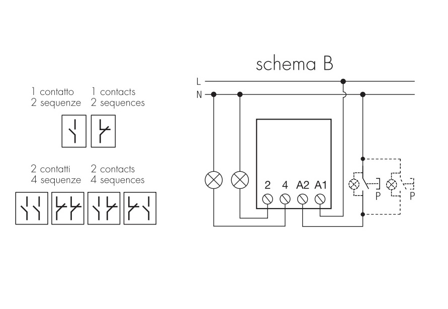 TECNOSWITCH RELÈ COMMUTATORE 230V - immagine 2