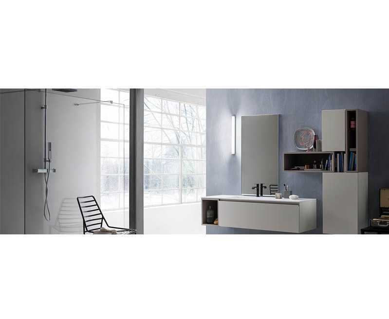 REDO APPLIQUE LED "TASK" 18W 90cm 4000K CROMATO - immagine 2