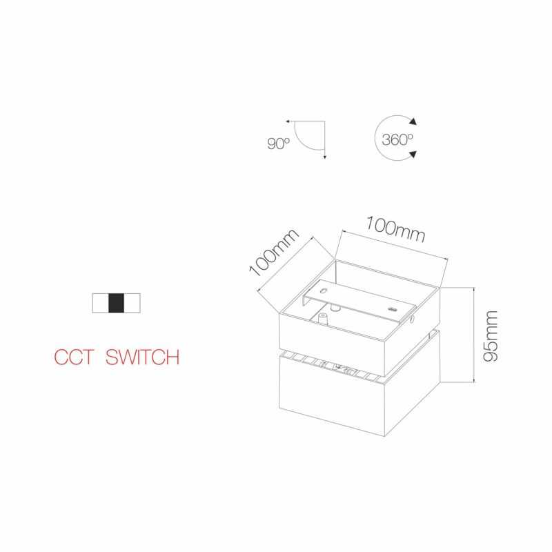BENEITO SPOT LED ORIENTABILE "RUBYC" 14W 40° TRICOLOR - BIANCO - immagine 2