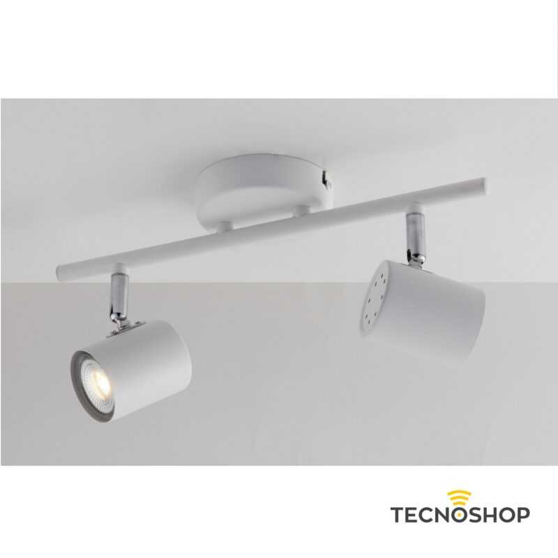 INTEC SPOT ZERO ORIENTABILE 2xGU10 BIANCO - immagine 2