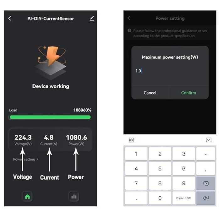 CONTATORE DI ENERGIA WIFI MONOFASE CON PINZA AMPEROMETRICA 80A - immagine 5