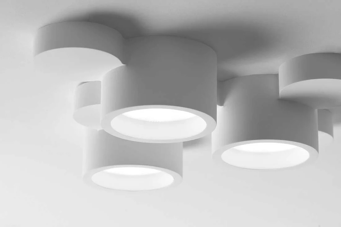 SFORZIN PLAFONE IN GESSO CHIO A 3 LUCI 3xGX53 BIANCO - immagine 3