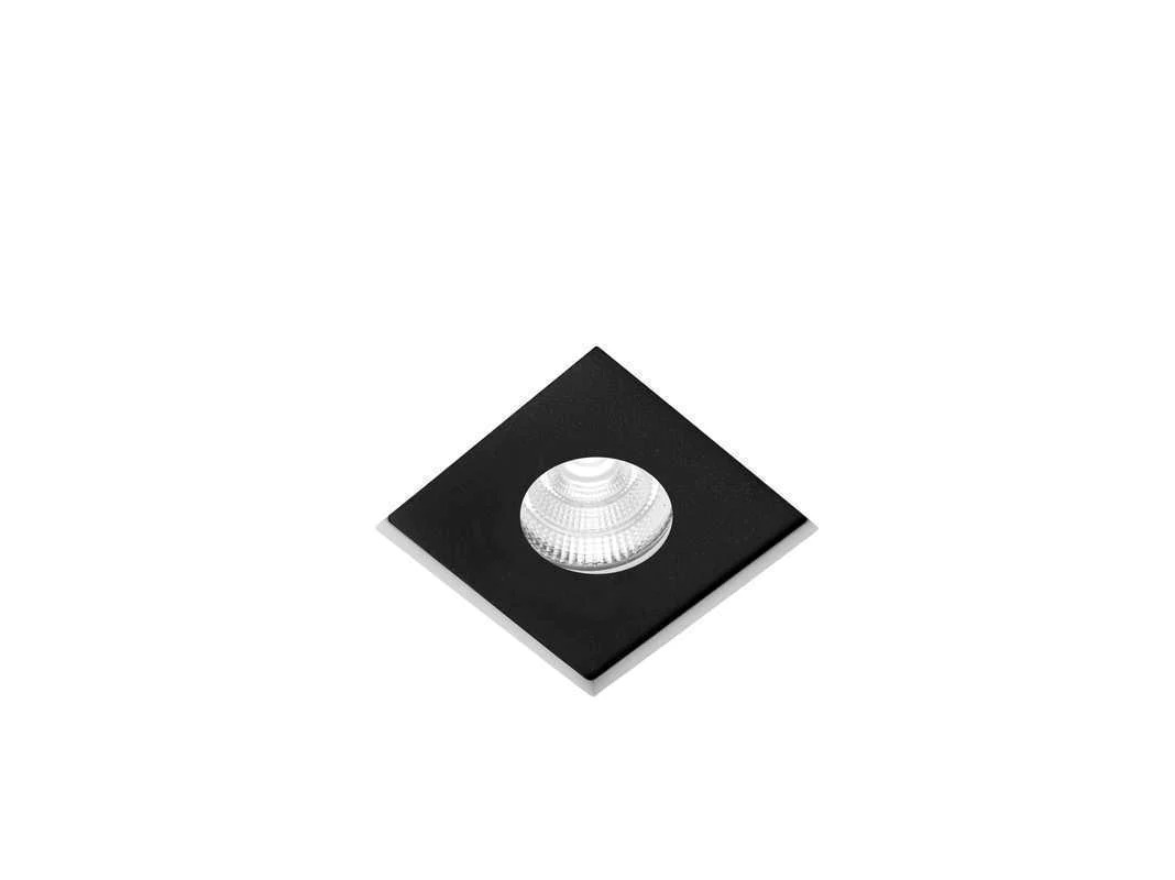 SFORZIN FARETTO LED INCASSO GESSO "SAMO" CON INTERNO NERO 1 LUCE 3W 3000K 255LM - immagine 3