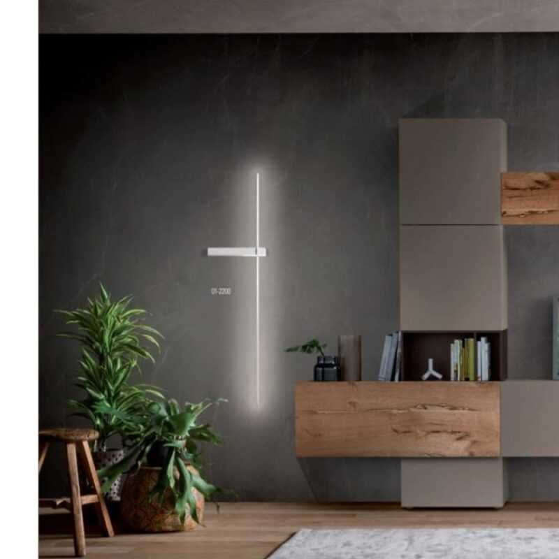 REDO APPLIQUE MOD. TANGENT 14W 870LM BIANCO 125CM 3000K - immagine 3