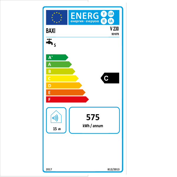 BAXI SCALDABAGNO ELETTRICO DA 30LT VERTICALE - immagine 3
