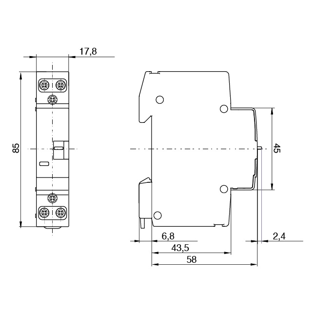 AEG CONTATTORE 20A 2NO 230VAC/DC 1M CON COMANDO MANUALE - immagine 2