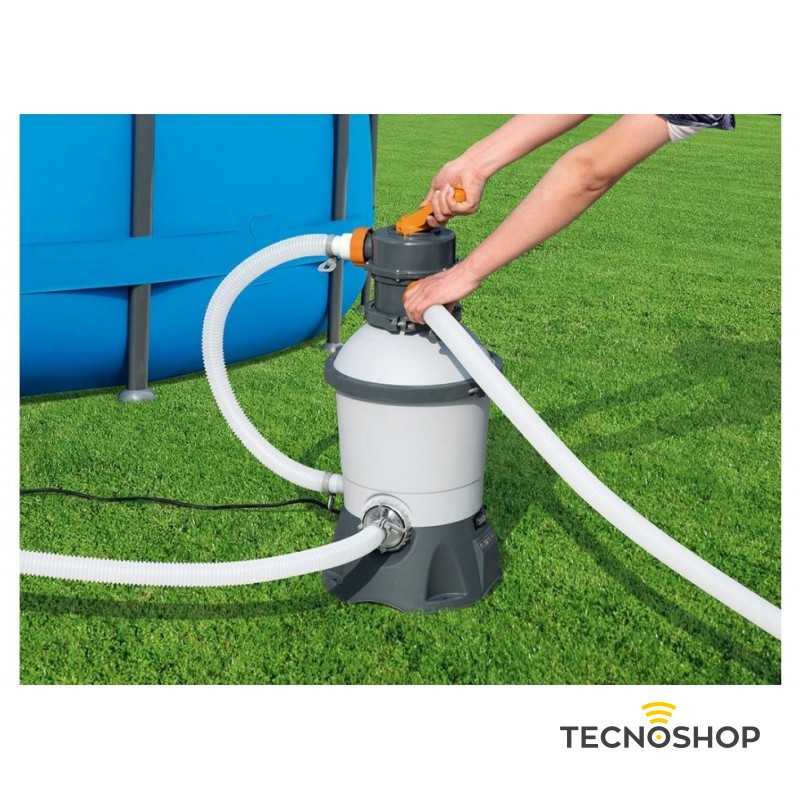 BESTWAY POMPA FILTRO SABBIA PER PISCINE 3028 LT/H - immagine 3