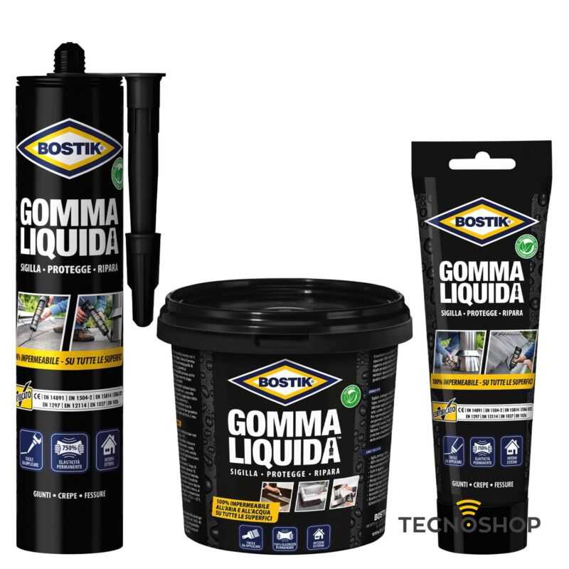 BOSTIK GOMMA LIQUIDA IMPERMEABILIZZANTE IN BARATTOLO DA 750 ml - immagine 2
