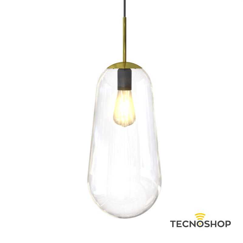 NOWODVORSKI SOSPENSIONE IN VETRO "CAMELEON PERA L" TRASPARENTE/ORO - immagine 2