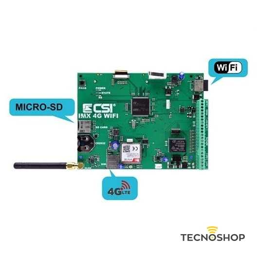 CSI CENTRALE IMX 4G WIFI - 8 ZONE - 80 RADIO CON TASTIERA A BORDO - immagine 2