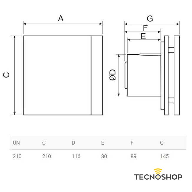 S&P ASPIRATORE ASSIALE "SILENT-200 CZ" D.120mm BIANCO - immagine 3