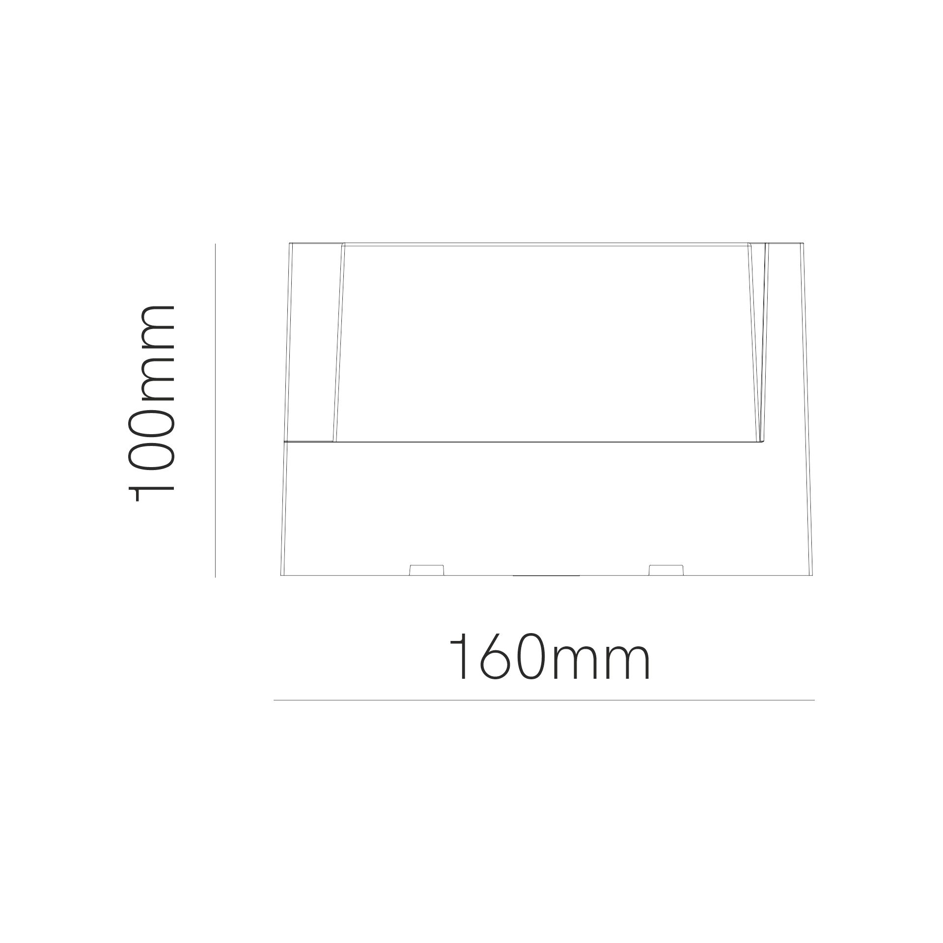 BENEITO APPLIQUE "BLIS SQUARE" 15W TRICOLOR 1000LM IP65 CORTEN - immagine 2