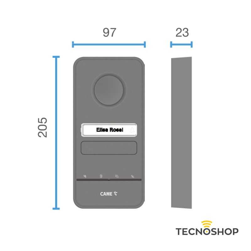 CAME KIT BASE IMPIANTO 8K40CA-029 CITOFONICO FREE-LHS A 2 FILI - immagine 3