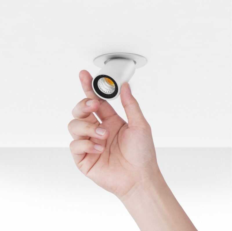 BENEITO FARETTO LED "NANO OXO R" TRICOLOR 4W 380LM BIANCO - immagine 3