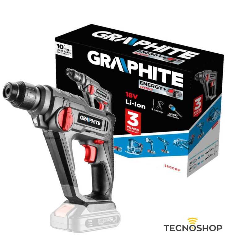 GRAPHITE TASSELLATORE SDS+ A 18V - SOLO UTENSILE - immagine 4