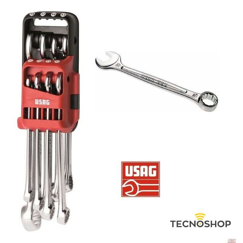 USAG SERIE 8 CHIAVI COMBINATE 8-10-11-12-13-14-17-19 - immagine 2