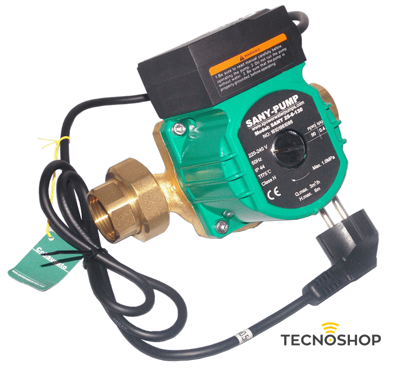 CIRCOLATORE IN OTTONE SANY 25/60-130 PER SANITARIO CON BOCCHETTONI E CAVO - immagine 4