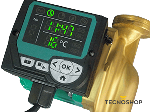 CIRCOLATORE IN OTTONE SANY 25/60-130 PER SANITARIO CON BOCCHETTONI E CAVO - immagine 6