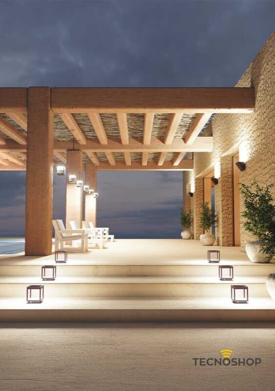 BENEITO LAMPADA LED SOLARE "VISOR" 3000K 3,5W CORTEN - immagine 3