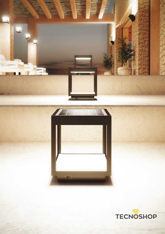 BENEITO LAMPADA LED SOLARE "VISOR" 3000K 3,5W CORTEN - immagine 2