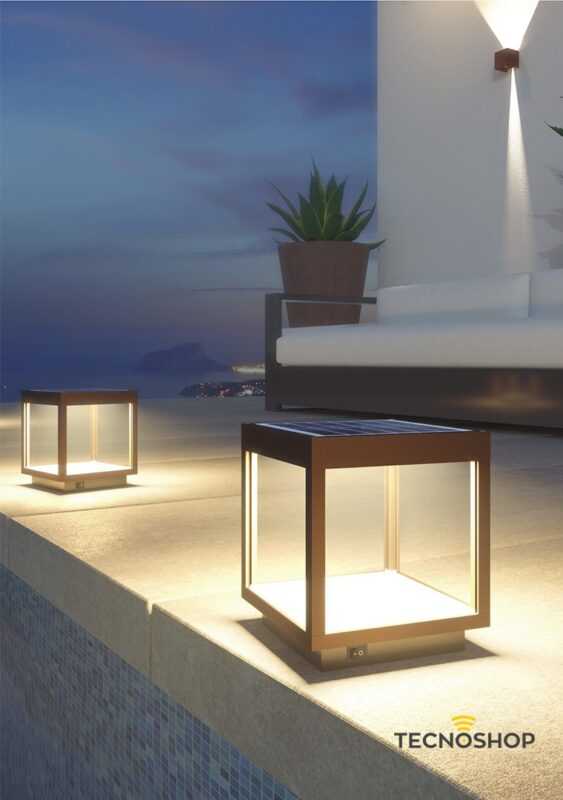 BENEITO LAMPADA LED SOLARE "VISOR" 3000K 3,5W CORTEN - immagine 5