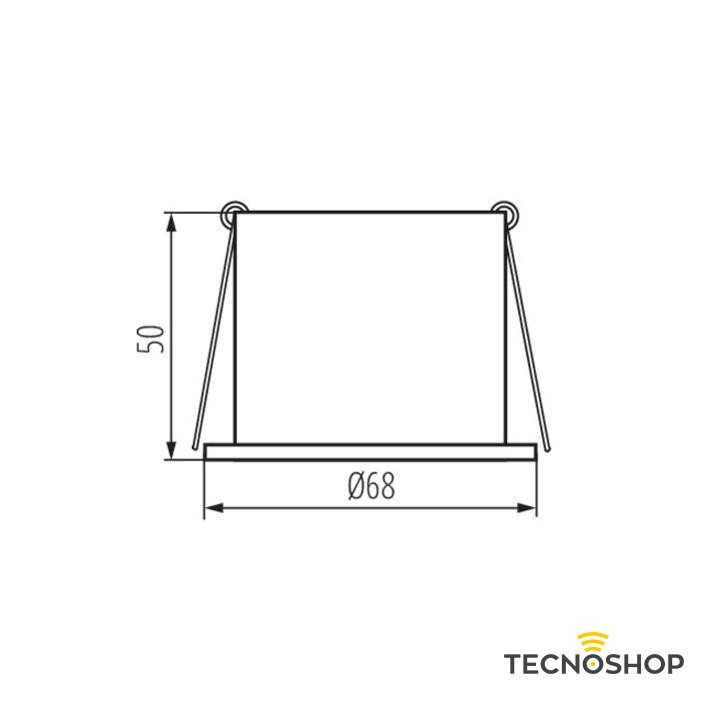 KANLUX FARETTO NERO GU10 CON INTERNO ORO FORO Ø60 D.68mm - immagine 5