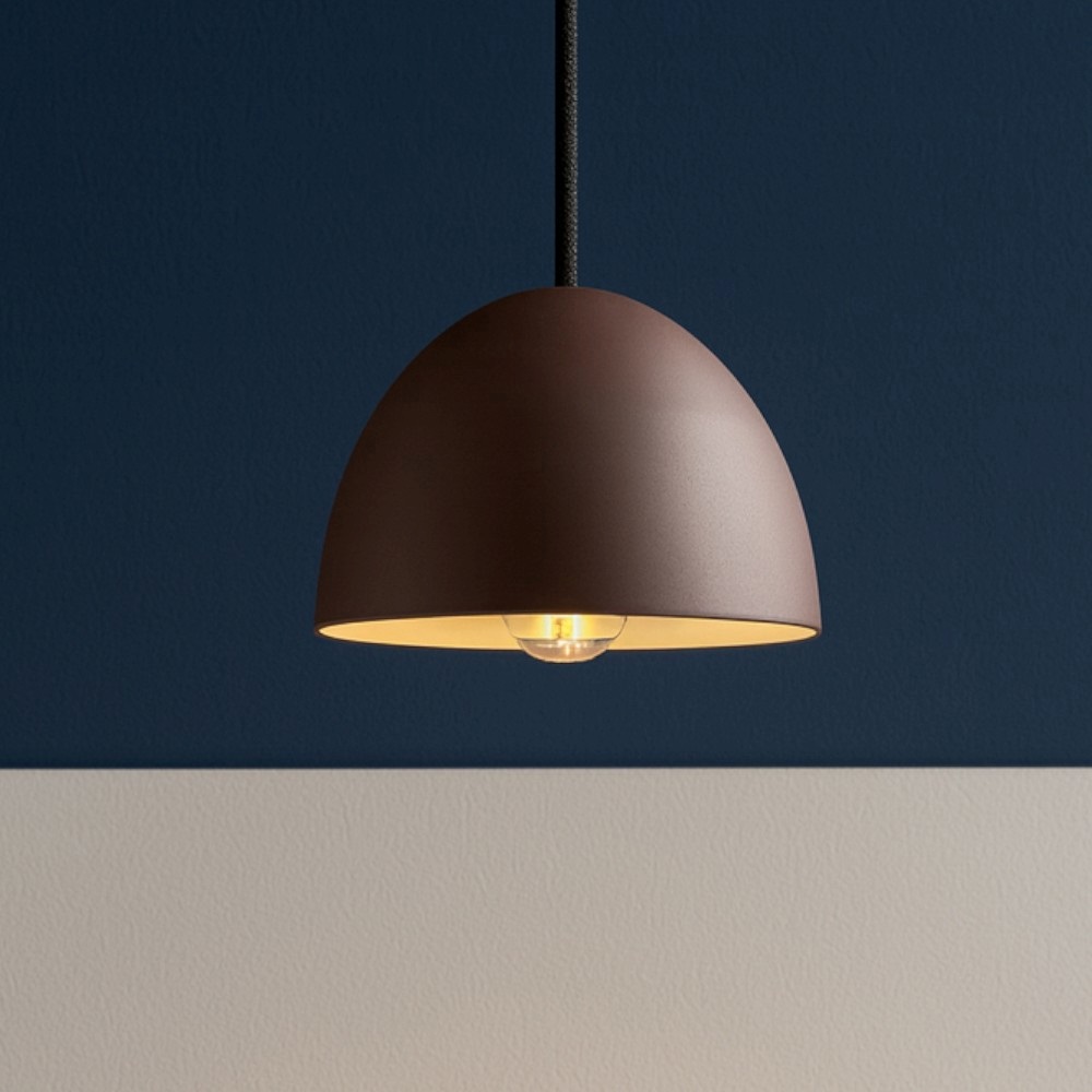 IDEAL LUX SOSPENSIONE FOLK D.18cm E27 FINITURA CORTEN MARRONE - immagine 2