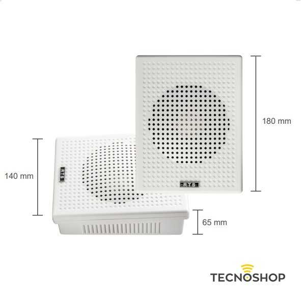 DIFFUSORE PER INTERNI DA PARETE "TS-DP06" 6W 100V - immagine 3