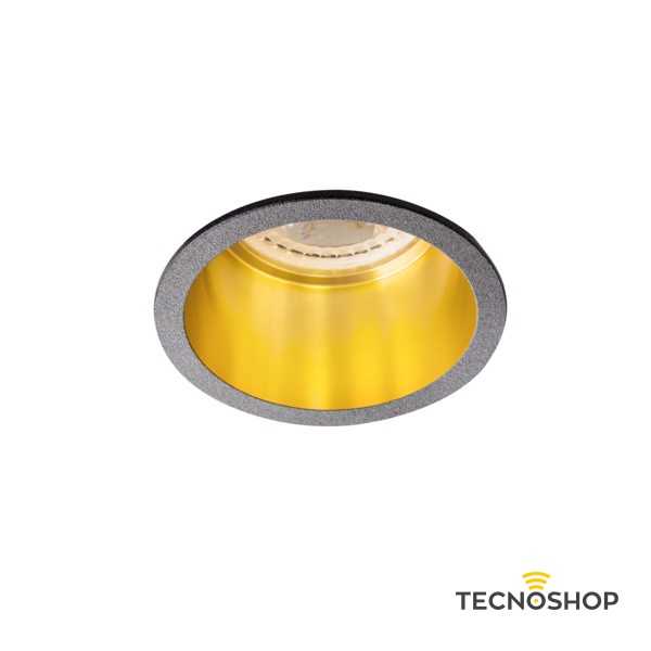 KANLUX FARETTO NERO GU10 CON INTERNO ORO FORO Ø60 D.68mm - immagine 4