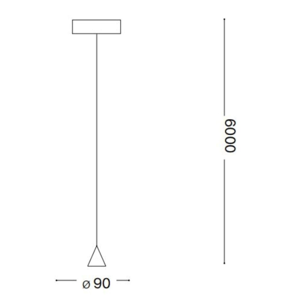 IDEAL LUX SOSPENSIONE LED CONICA ARCHIMEDE 3,5W 3000K NERA - immagine 3