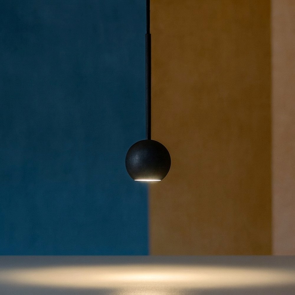 IDEAL LUX SOSPENSIONE LED SFERICA ARCHIMEDE 3,5W 3000K NERA