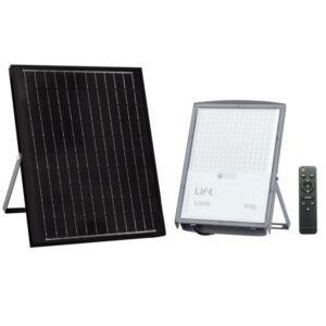 LIFE PROIETTORE LED CON PANNELLO SOLARE 15W 1500LM TRICOLOR IP66