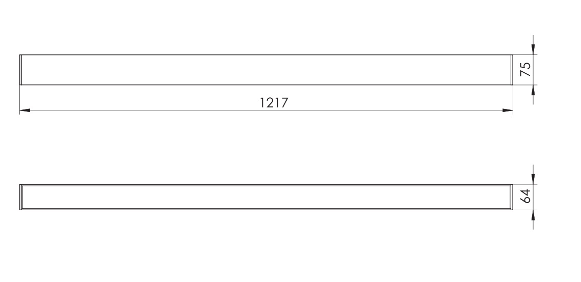 LIFE PLAFONIERA LED LINEARE MONO FASCIO 40W 4000K 4000lm IP20 - immagine 5