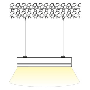 LIFE PLAFONIERA LED LINEARE MONO FASCIO 40W 4000K 4000lm IP20 - immagine 4