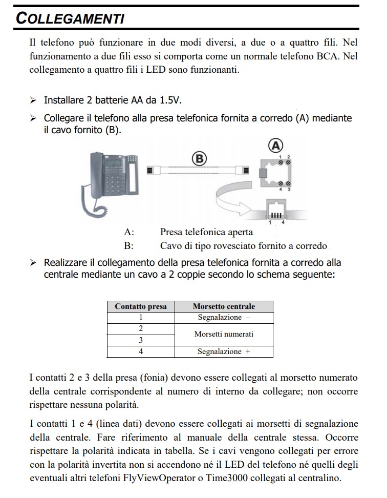 ESSE-TI FLY VIEW OPERATOR TELEFONO DI SISTEMA CON VISUALIZZAZIONE STATO LINEE - immagine 2