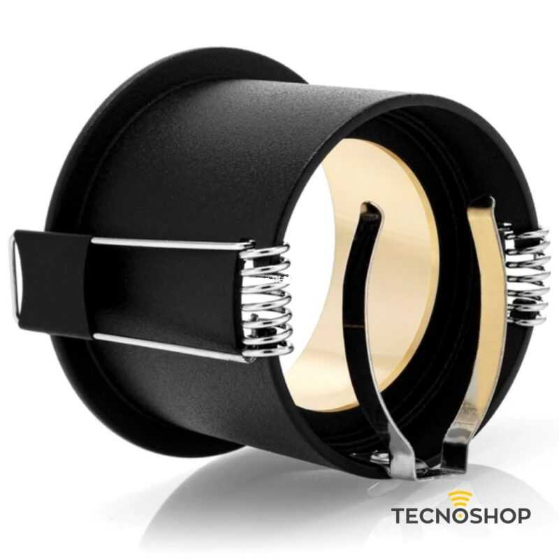 KANLUX FARETTO NERO GU10 CON INTERNO ORO FORO Ø60 D.68mm - immagine 3