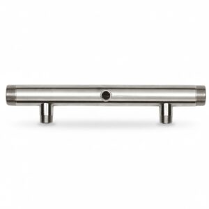 COLLETTORE DI ASPIRAZIONE IN ACCIAIO ZINCATO 2" x 1"1/4 PER GRUPPO POMPE