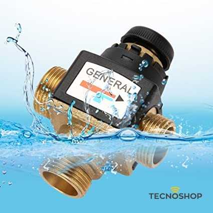 MISCELATORE TERMOSTATICO SOLARE A 3 VIE DA 1'' + RACCORDI DA 3/4" - immagine 4