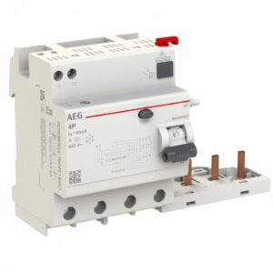 AEG BLOCCO DIFFERENZIALE DX 4P 63A 300mA AC 4 MODULI