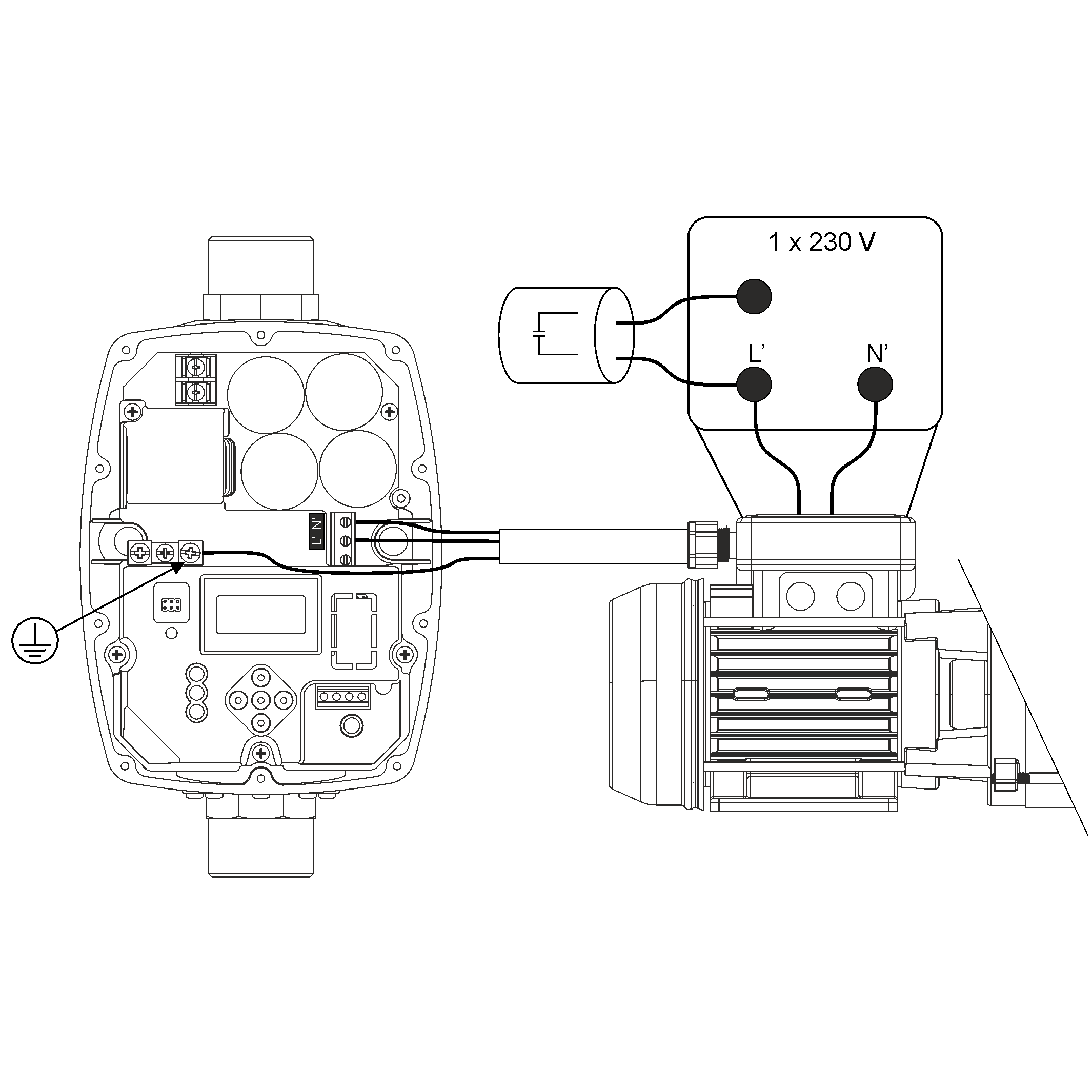ITALTECNICA PRESSCONTROL INVERTER "SIRIO UNIVERSAL XP" MONOFASE/TRIFASE 230V - immagine 3