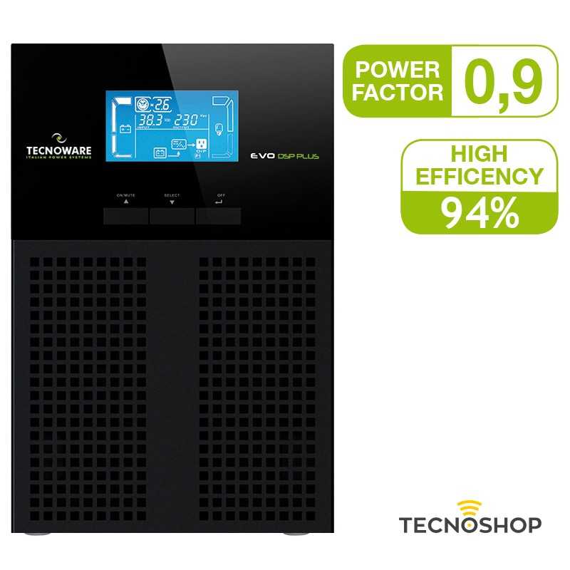 TECNOWARE UPS EVO DSP PLUS ON-LINE 1200VA CON PRESE IEC - immagine 3