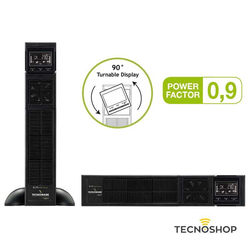 TECNOWARE UPS EVO DSP PLUS 2400VA RACK/TOWER ONLINE - immagine 6